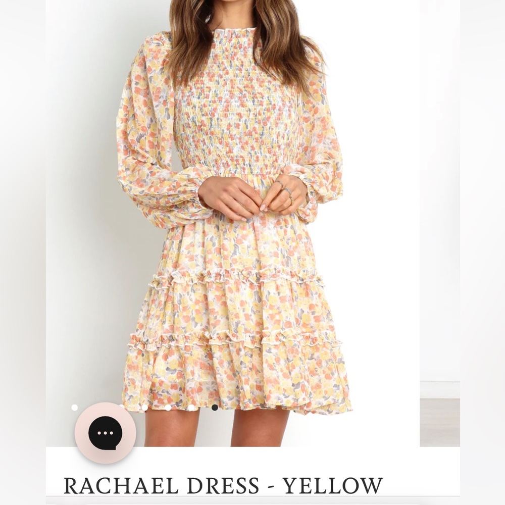 Petal & Pup Long Sleeve Yellow Dress- NWT - Picture 6 of 7